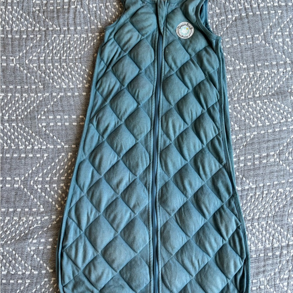 Weighted Quilted Kids Pajamas Sleep Sack - Blue